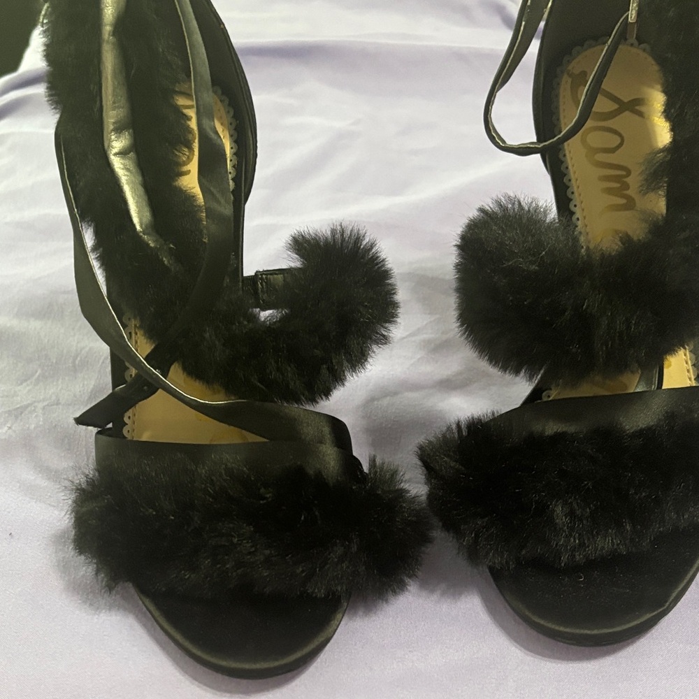 SAM EDELMAN Faux Fur Women's Sandals
